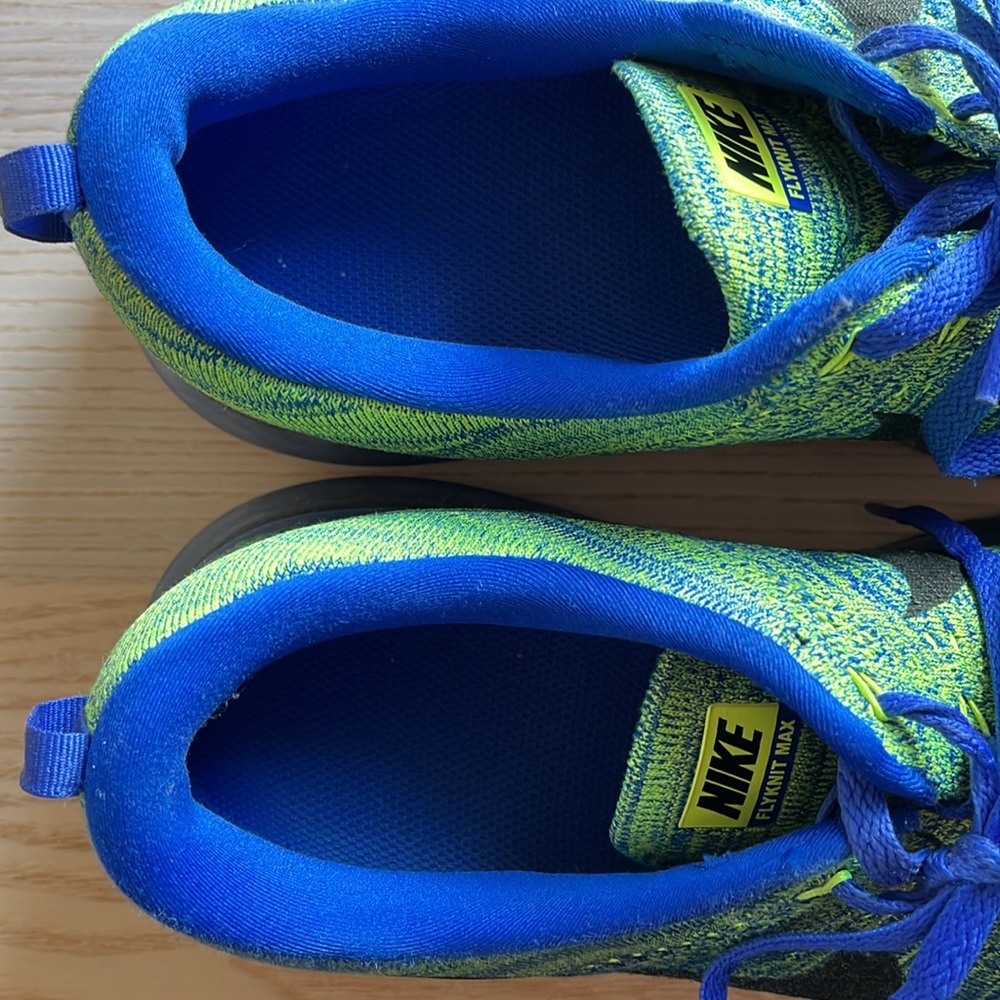 NIKE Flyknit Air Max Racer Blue Volt Mens 13 - Picture 9 of 10